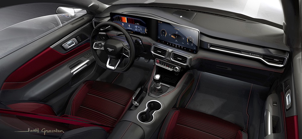 GT Mustang interior with performance-oriented cockpit
