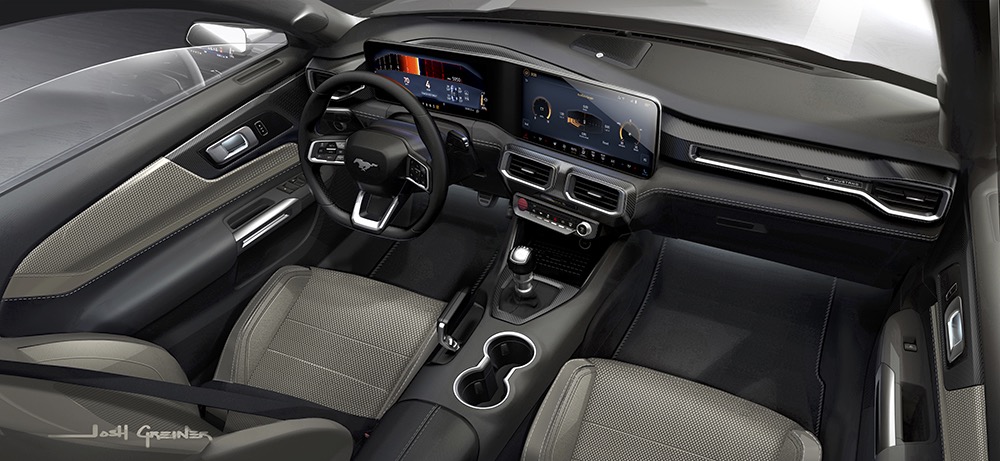 Premium Mustang interior with elevated materials and refined details